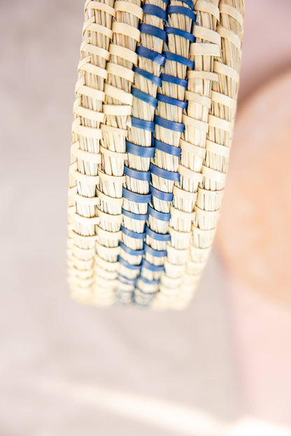 Weave Round Blue Bread Warmer