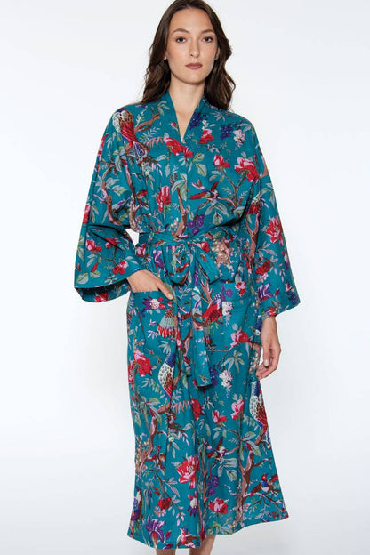 The Botanical Bliss Cotton Robe
