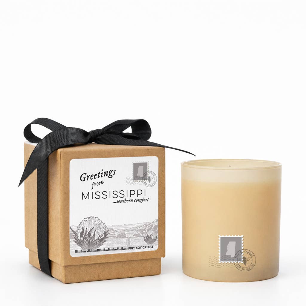 Greetings From Mississippi “Southern Comfort” Candle
