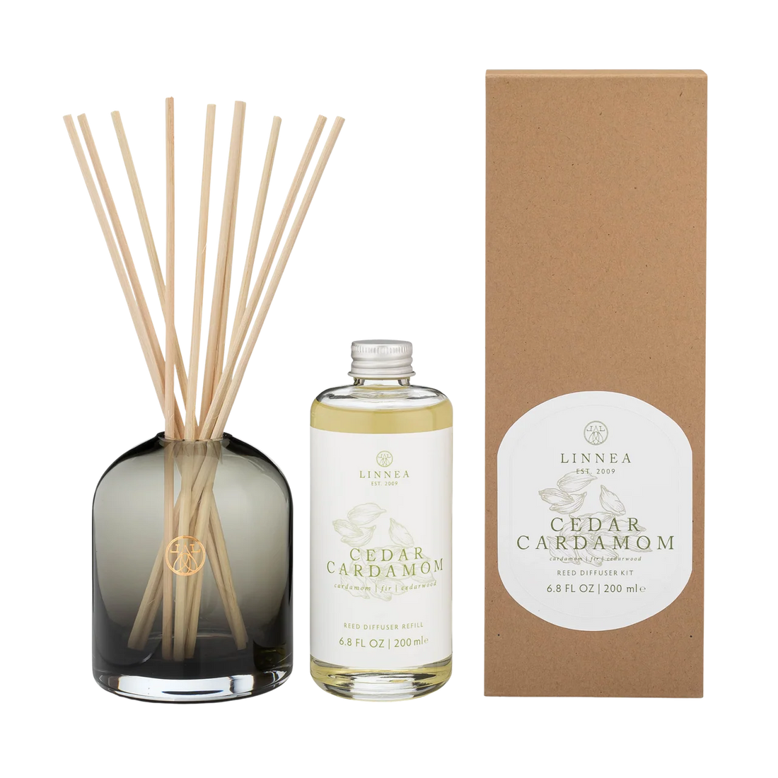 Cedar Cardamom Reed Diffuser Kit