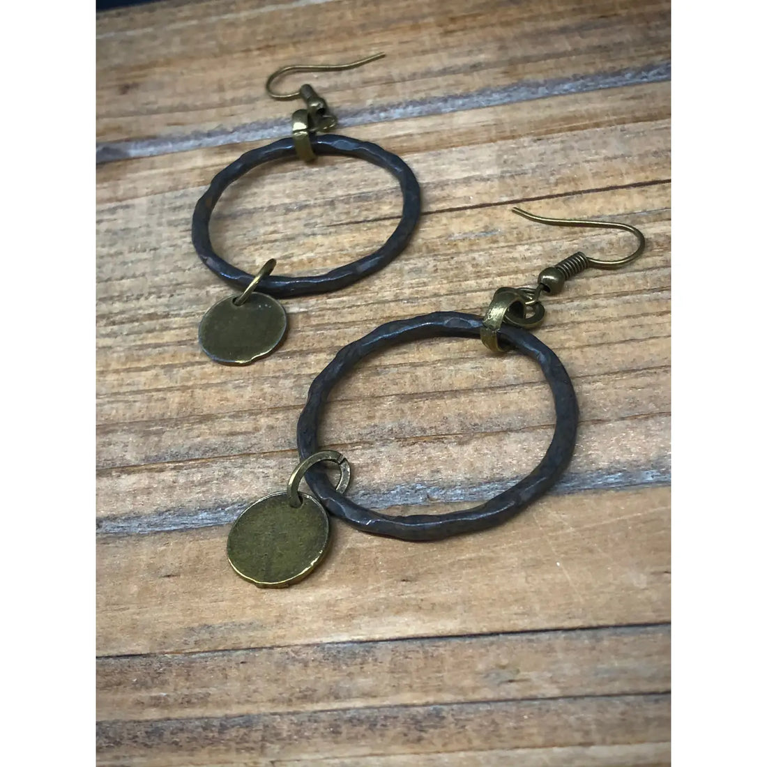 Circle Up Rustic Earrings
