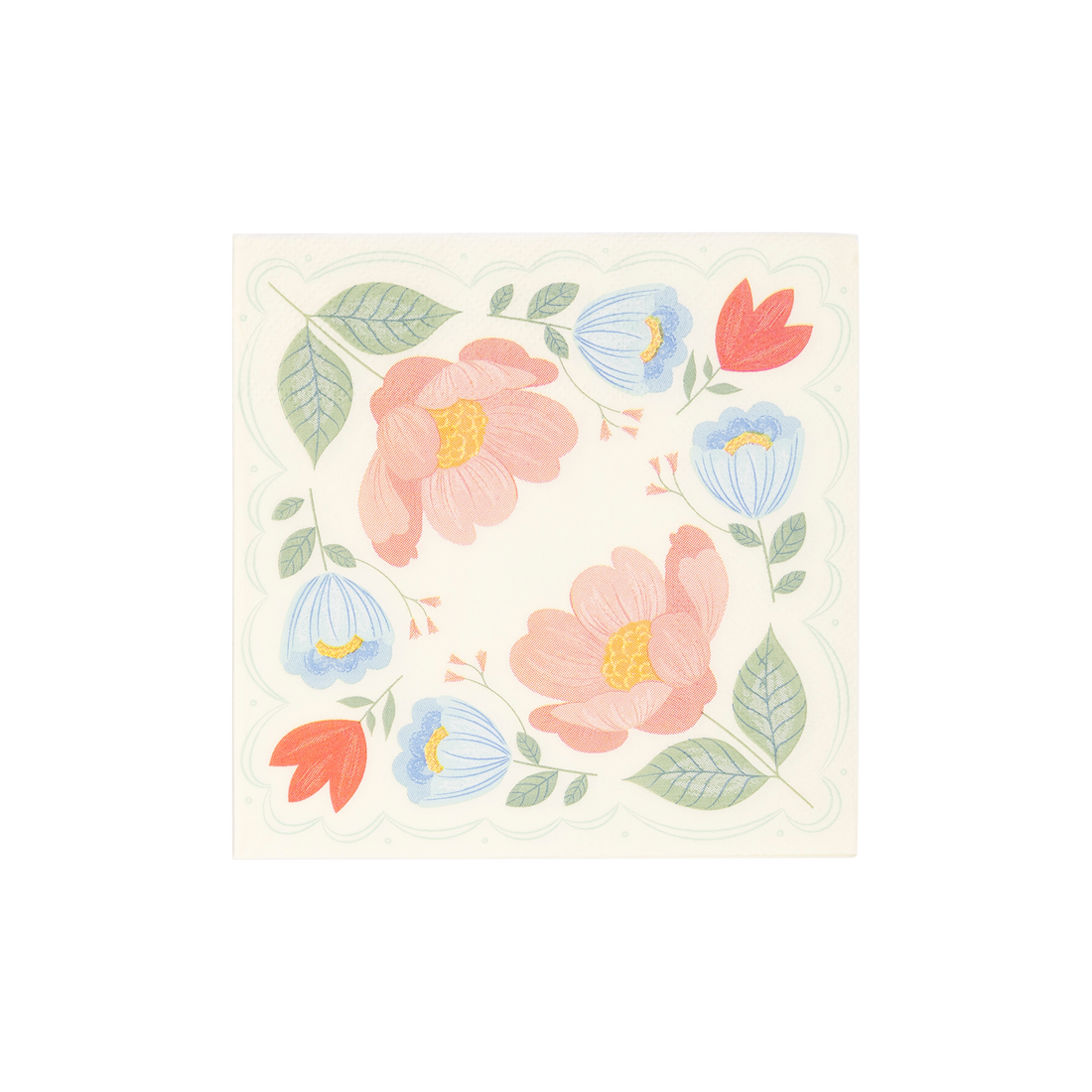 Floral Corner Napkins