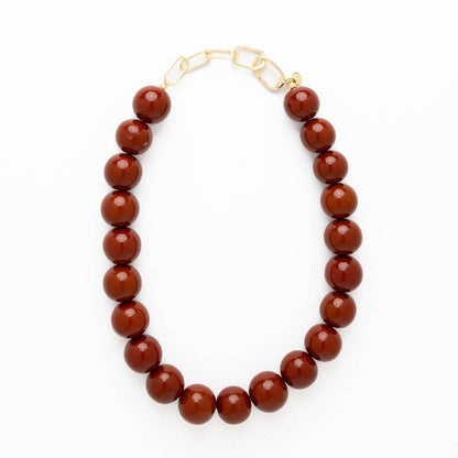 Iris Large Resin Bead Necklace