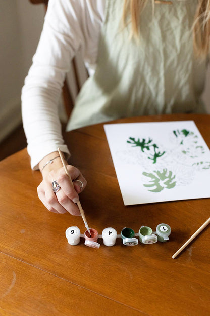 Red, White, &amp; Bloom Paint-By-Numbers Kit