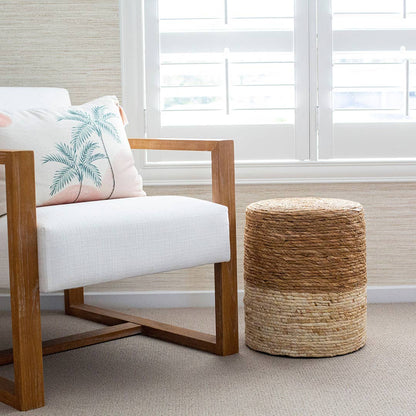 Horizontal Grasscloth Ecru P&amp;S Wallpaper, 28 sq. ft.