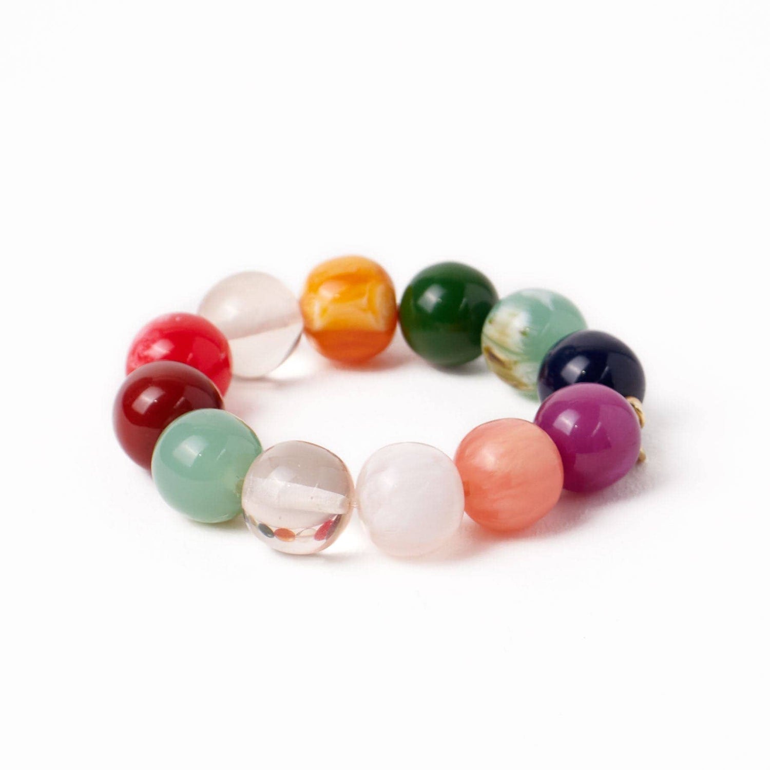 Multi Resin Large Bead Bracelet