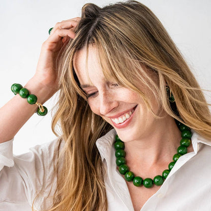 Iris Large Resin Bead Necklace