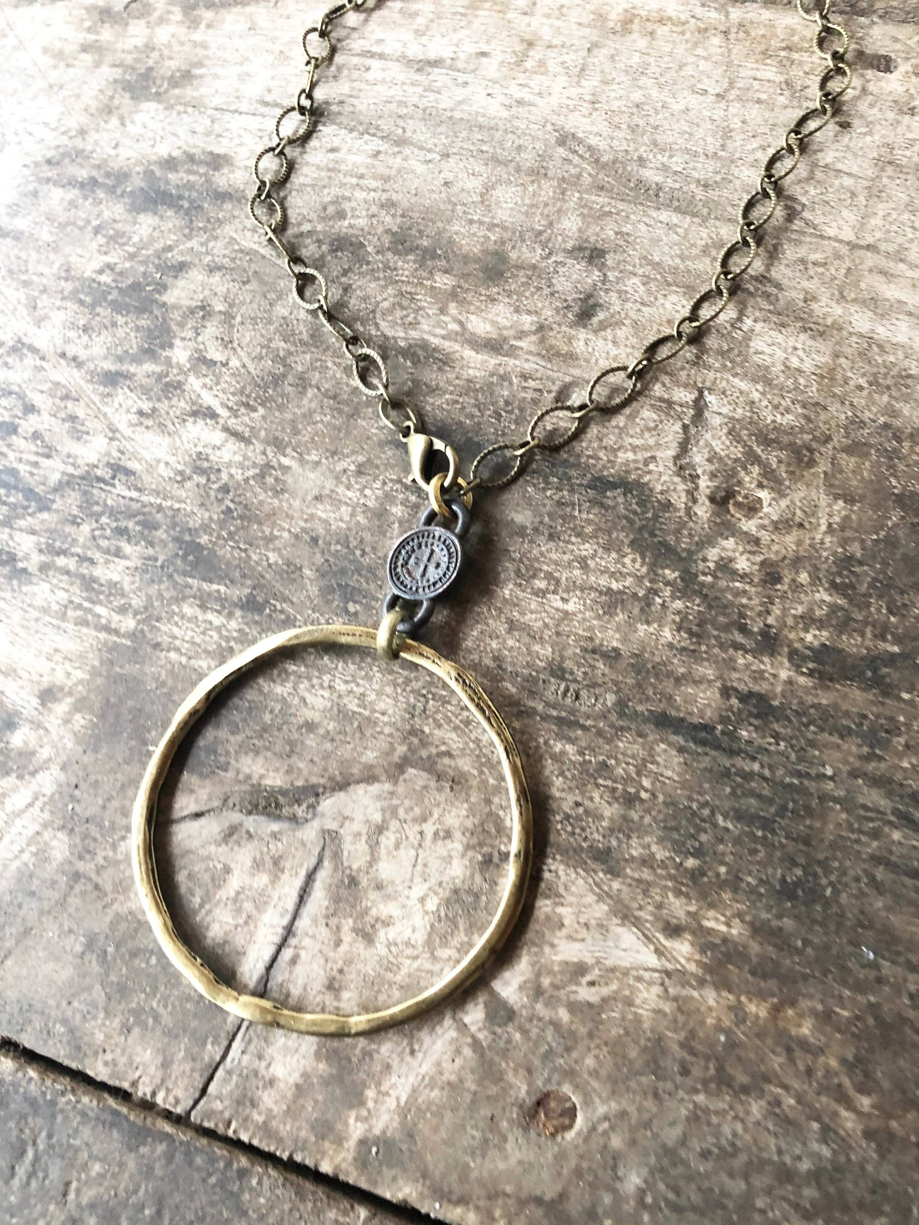 Full Circle Rustic Necklace