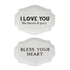Stoneware Plate with Southern Saying, Set of 2