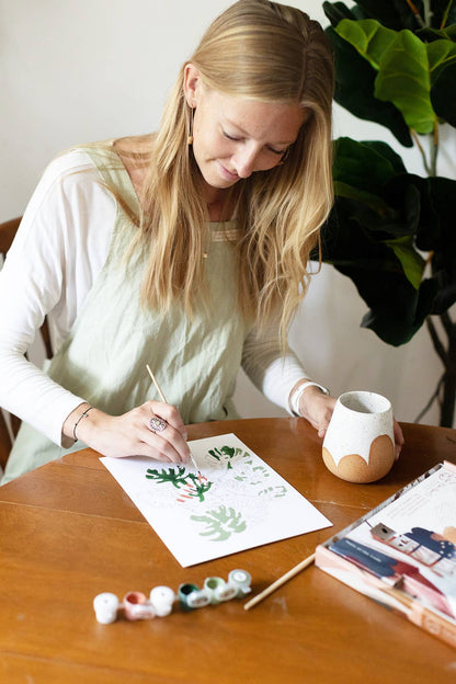 Red, White, &amp; Bloom Paint-By-Numbers Kit