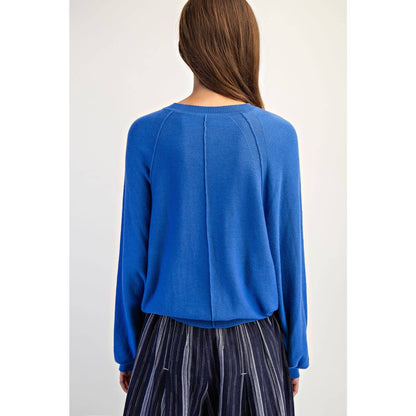 Cozy Half Button Down Pullover Sweater