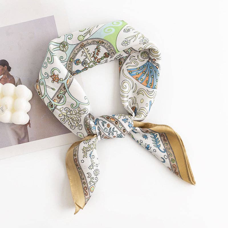 Scarvii - Vintage Pattern Square Scarf