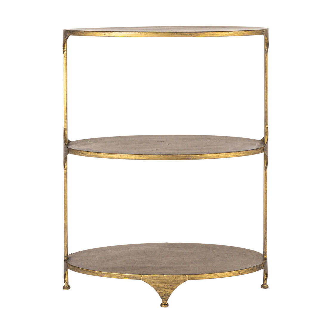 Metal 3-Tier Shelf with Antique Finish