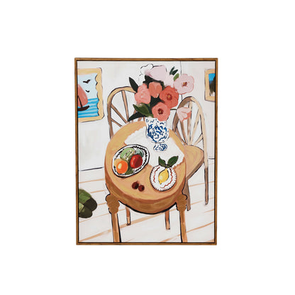 Framed Canvas Hand-Painted Wall Décor