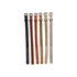 Braided Leather Dog Collar w/ Metal Buckle, 6 Colors, Small