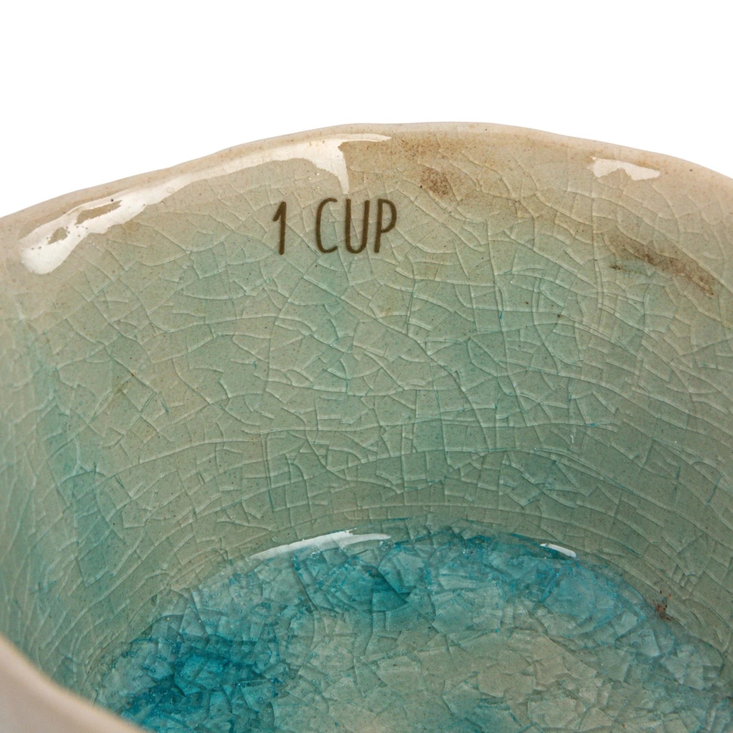 1, 1/2, 1/3, &amp; 1/4 Cup Stoneware Measuring Cups, Set of 4