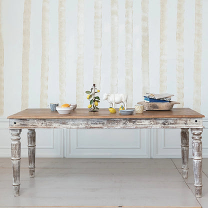 Reclaimed Wood Vintage Reproduction Farmhouse Dining Table