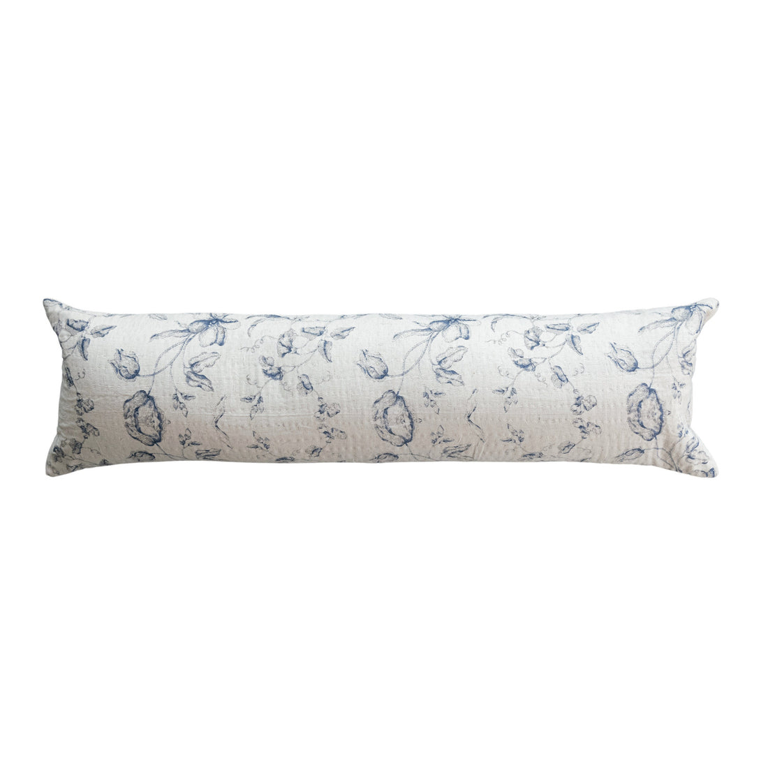 36&quot;L x 10&quot;H Cotton &amp; Linen Printed Lumbar Pillow (Each One Will Vary)