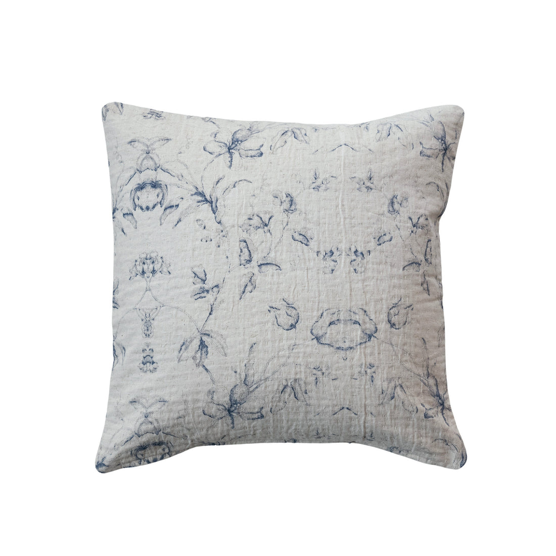 18&quot; Square Cotton &amp; Linen Printed Pillow (Each One Will Vary)
