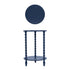 Wood Table with Shelf & Turned Legs, Blue, KD