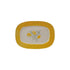 Stoneware Plate with Lemons, Reactive Crackle Glaze (Each Varies)
