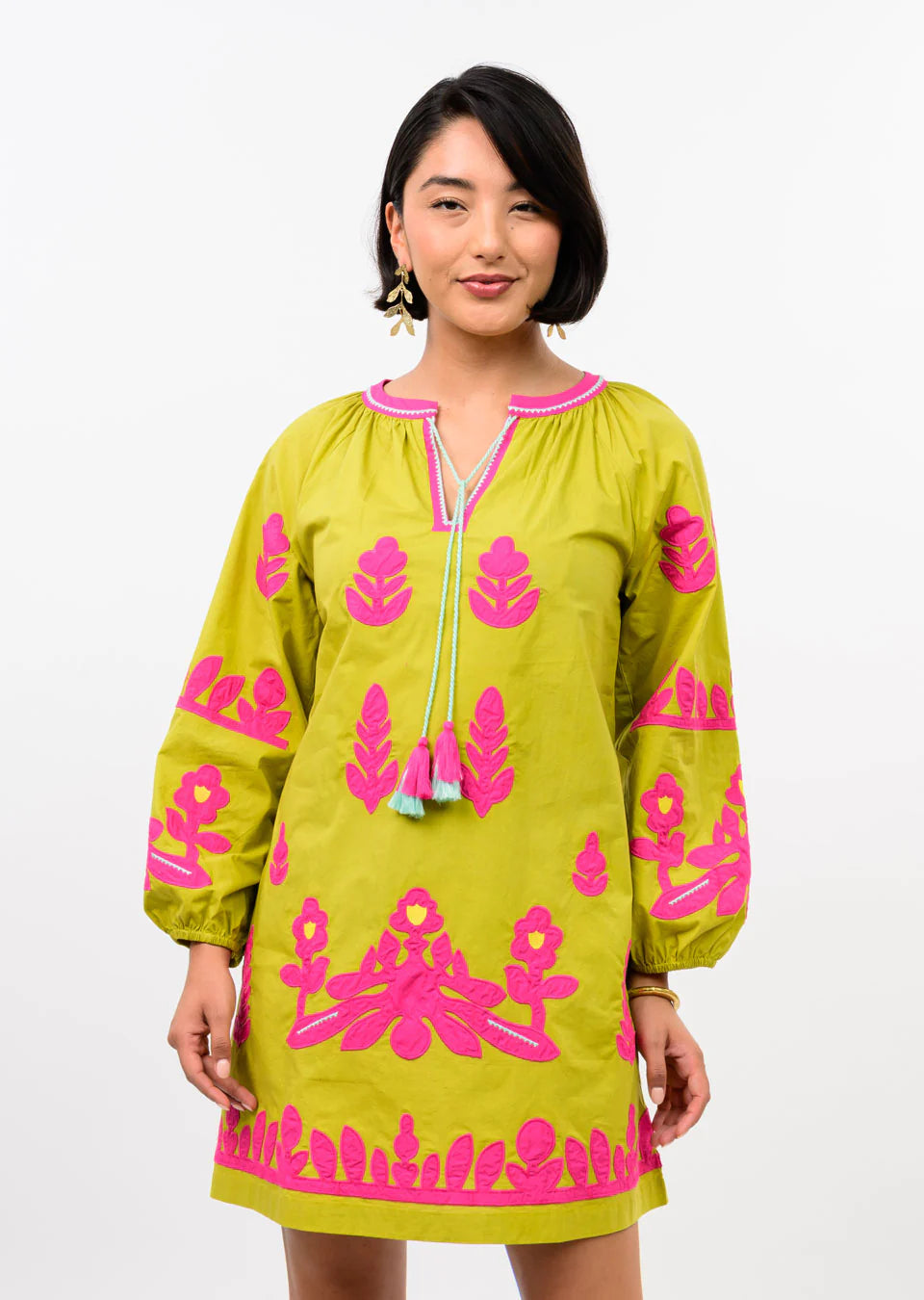 Embroidered Tassel Tunic