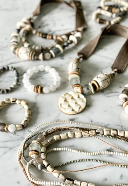 Layered Classic Necklace | Stone
