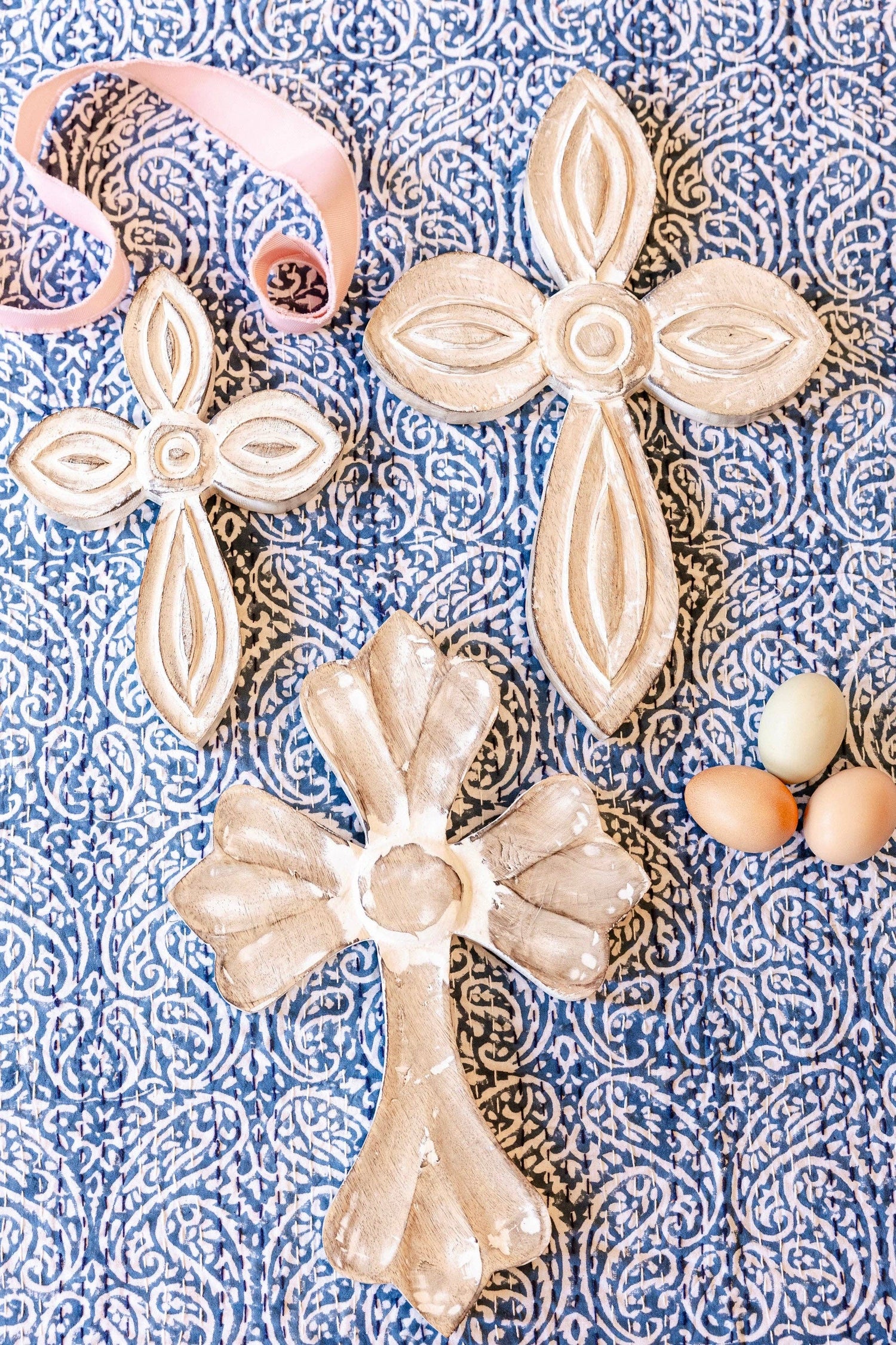 Whitewashed Petal Cross