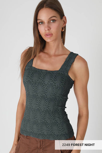 Lace Textured Square Top