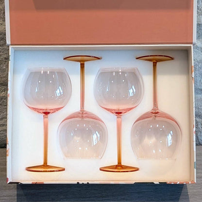 Amber Balloon Glass Set