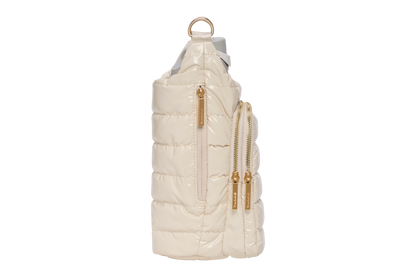 HydroBag® HANDLE™ - Ivory Lacquer with Solid Vegan Leather Trimmed Strap