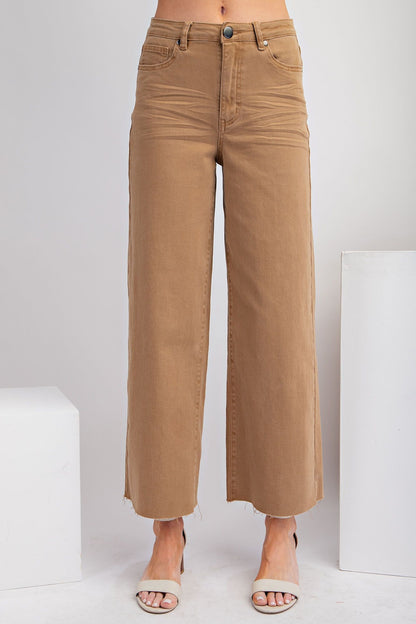 Soft Stretch High Waisted Twill Pants
