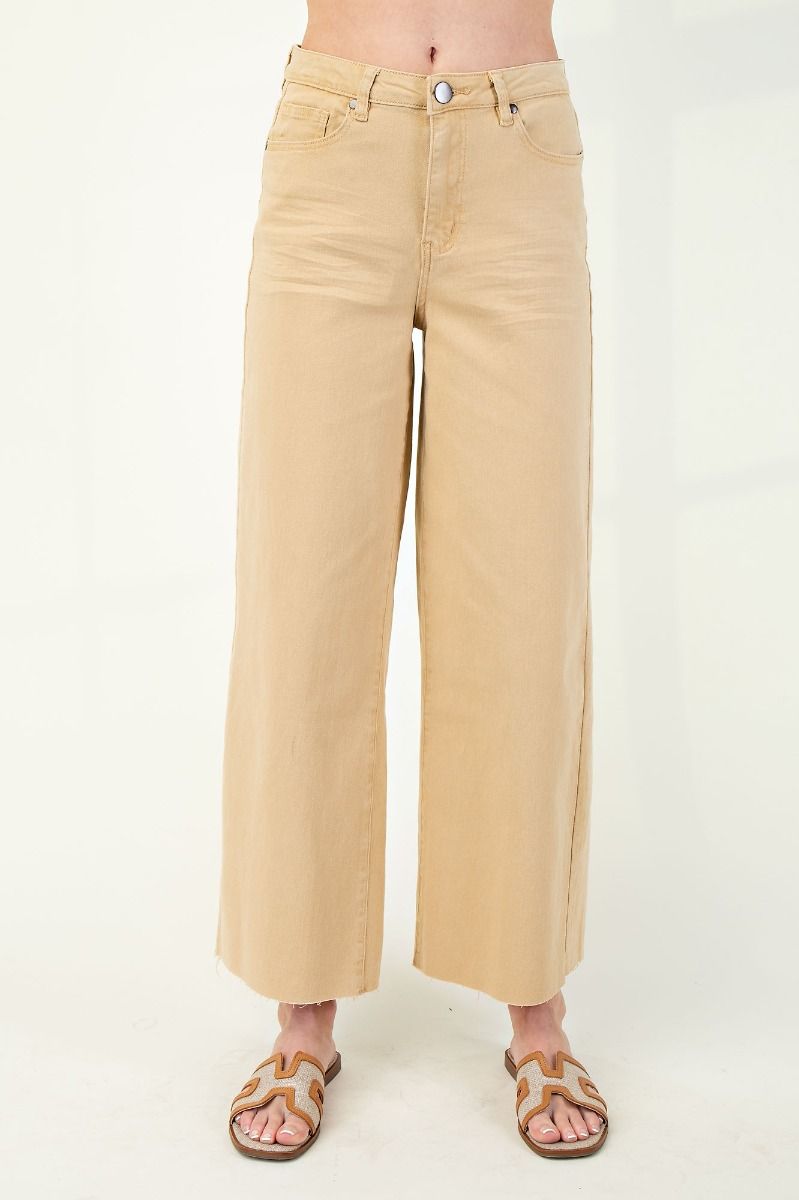 Soft Stretch High Waisted Twill Pants