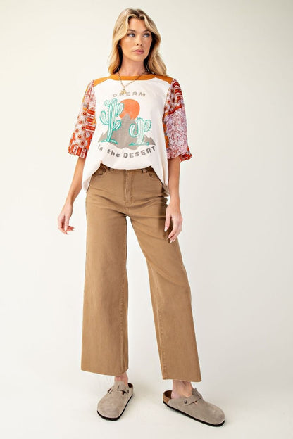 Soft Stretch High Waisted Twill Pants