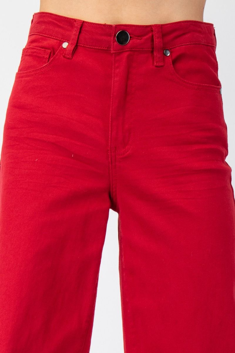 Soft Stretch High Waisted Twill Pants
