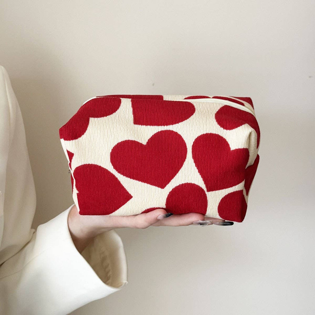 Sweetheart Corduroy Toiletry Bag