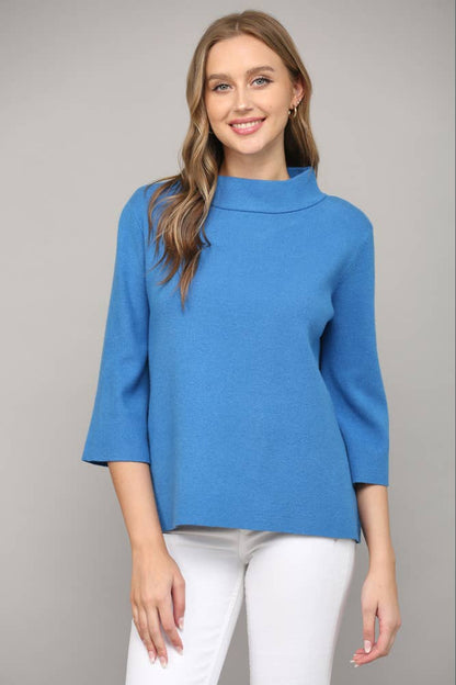 Effortless Mock Neck Sweater