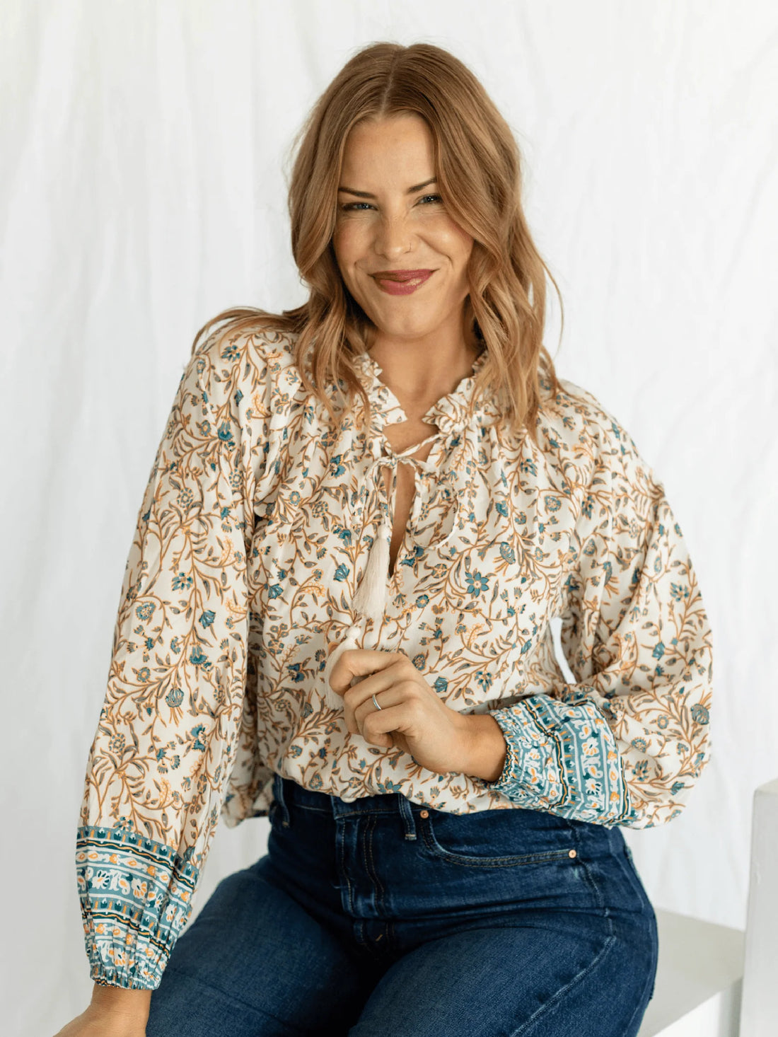 Earthy Paisley Blouse