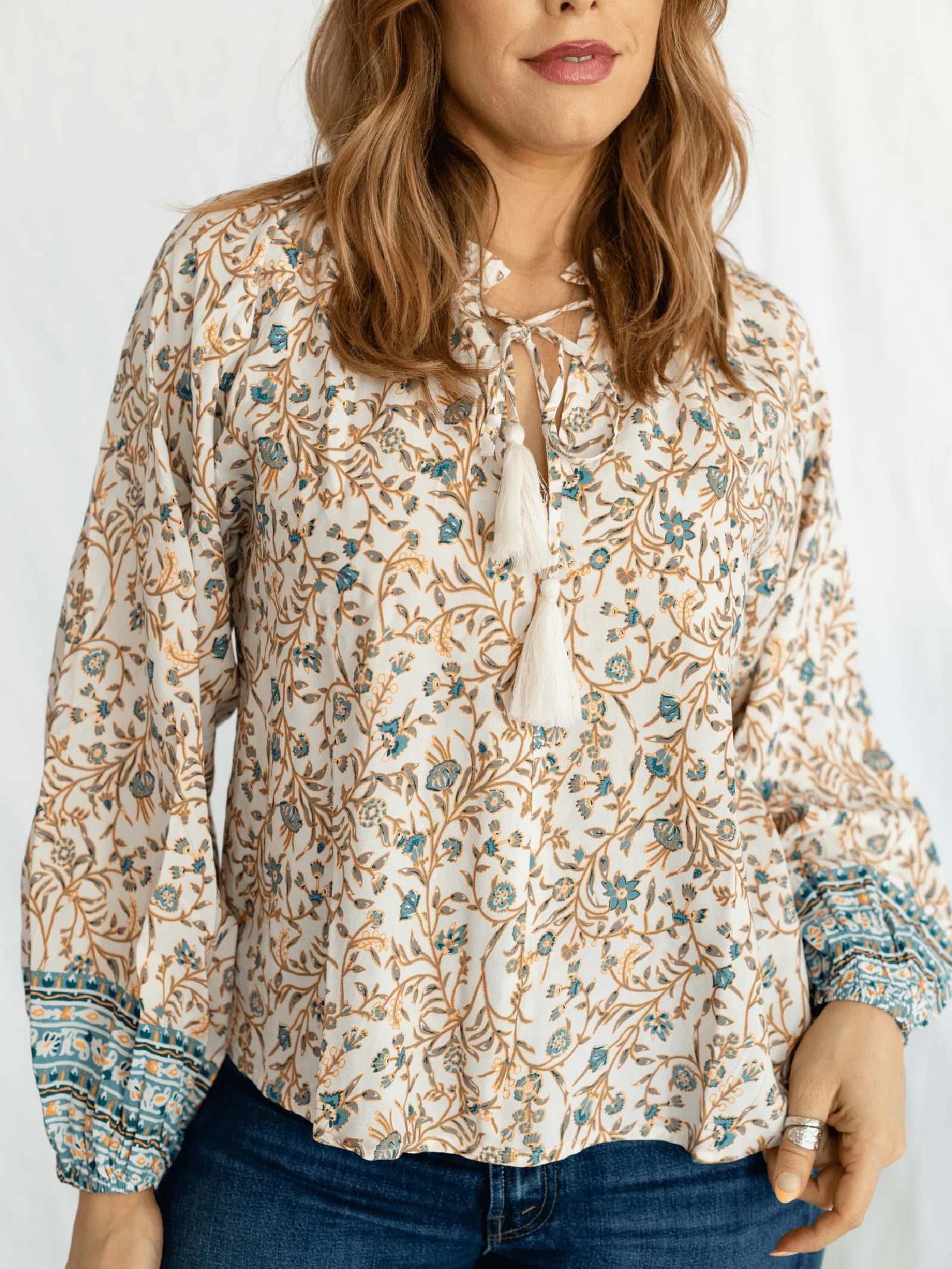 Earthy Paisley Blouse