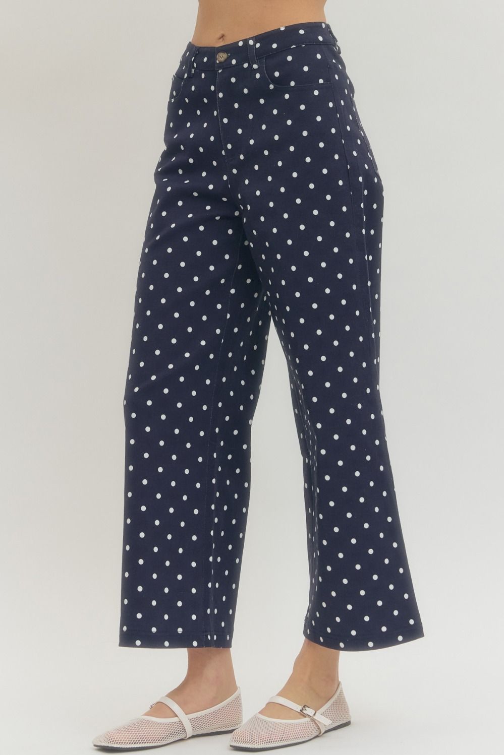 Perfect Polka Dot Wide-Leg Pants