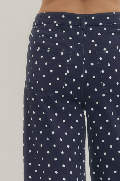 Perfect Polka Dot Wide-Leg Pants
