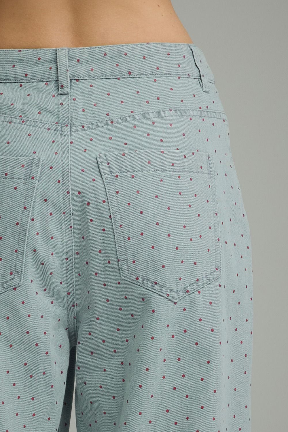 Polka Dot Wide-Leg Pants