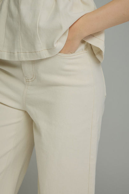 High-Rise Cropped Wide-Leg Pants