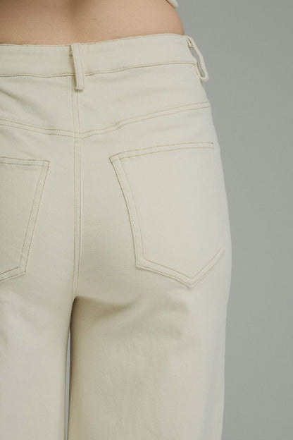 High-Rise Cropped Wide-Leg Pants
