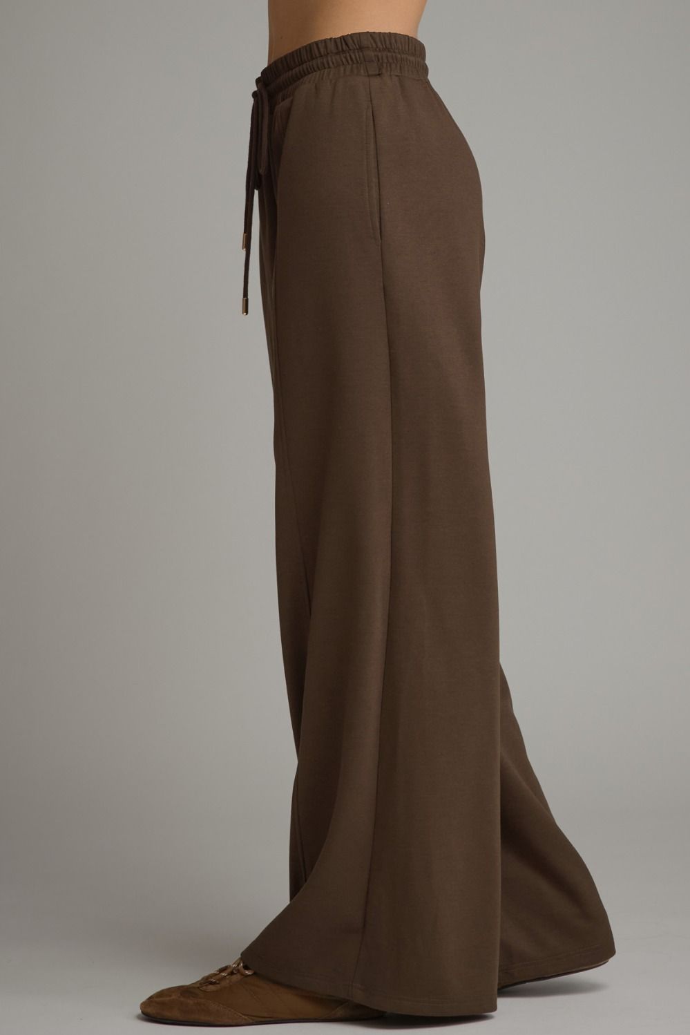 Wide-Leg Drawstring Lounge Pants