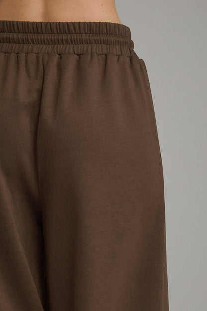Wide-Leg Drawstring Lounge Pants