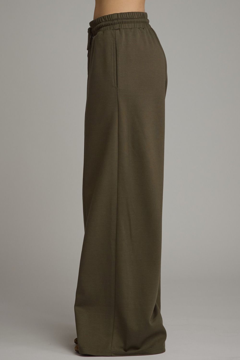 Wide-Leg Drawstring Lounge Pants