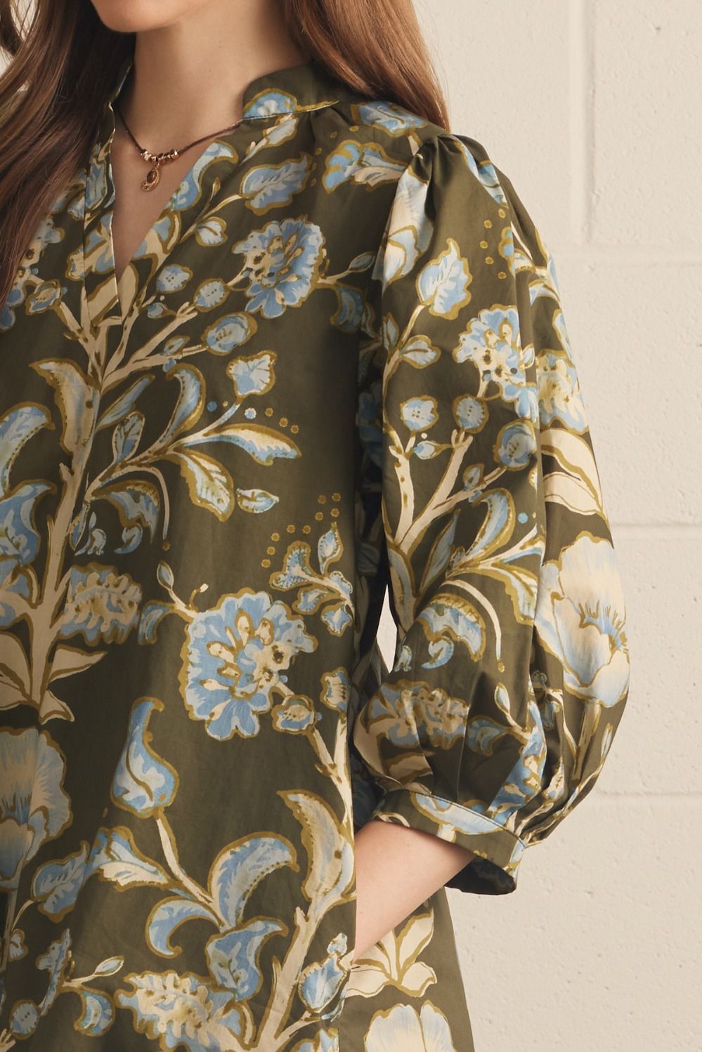 Floral Puff Sleeve Mini Dress