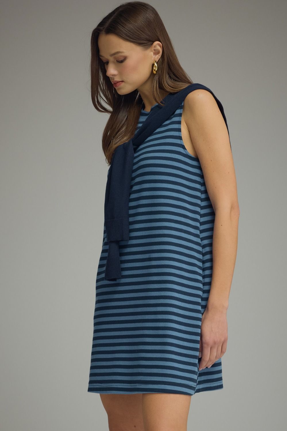 Comfort-First Striped Knit Dress