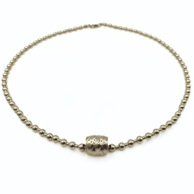 4mm + 2mm 14K Gold-Filled Waterproof Barrel Dimension Necklace